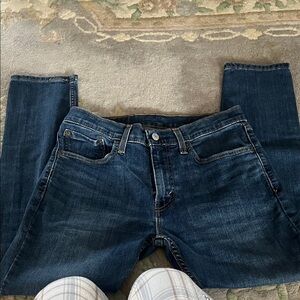 Levi's Men's Straight Jeans in Dark Blue Wash